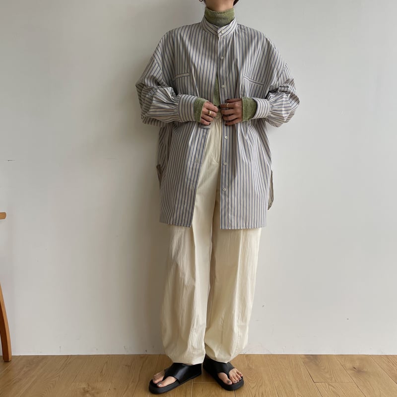 nokcha original】stripe over shirt/2colors_nb01