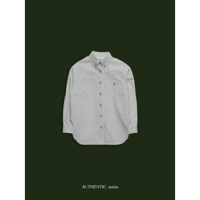 - AUTHENTIC series - button down mannish shirt/ivory_an0022