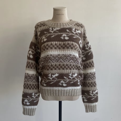 《予約販売》nordic rich knit/2colors_nt1515