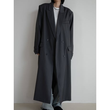 《予約販売》double breasted long coat/2colors_no0439