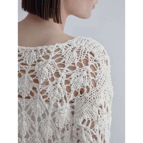 《予約販売》crochet loose knit tops/2colors_nt2519
