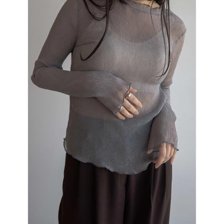 《予約販売》rincl sheer hem tops/2colors_nt2007