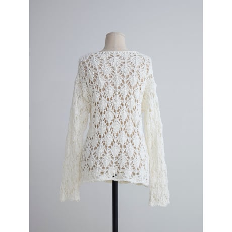 《予約販売》crochet loose knit tops/2colors_nt2519