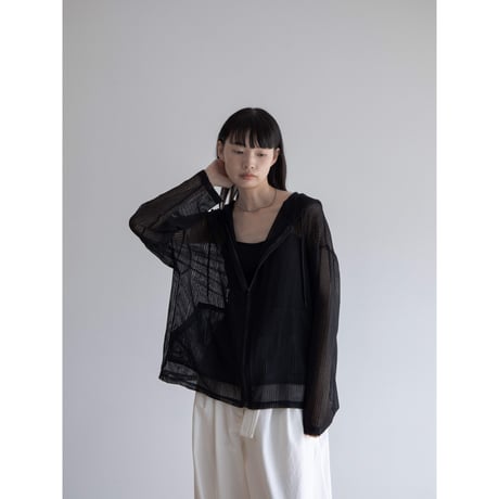 《予約販売》sheer over hoodie/2colors_no0389