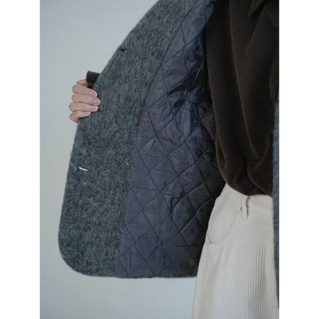 《予約販売》quilting linner mohair like jacket/2colors_no0494