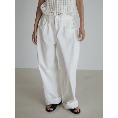 《予約販売》side tuck mannish pants/2colors_np1132