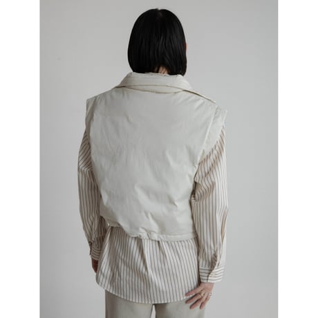 《予約販売》2way mannish down vest/2colors_nt2221