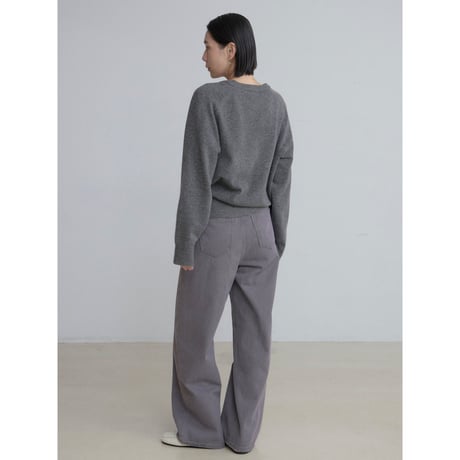 《予約販売》v neck soft knit tops/2colors_nt2498