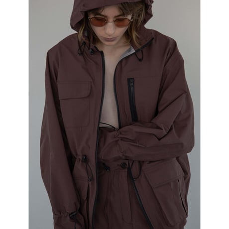 - AUTHENTIC series - tech jacket/burgundy_an0035