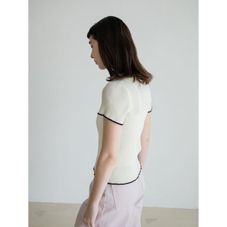 《予約販売》accent color lib knit tops/2colors_nt2581