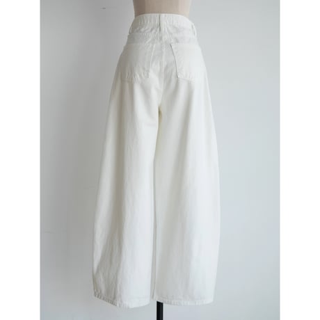 《予約販売》accent oval white pants_np1091