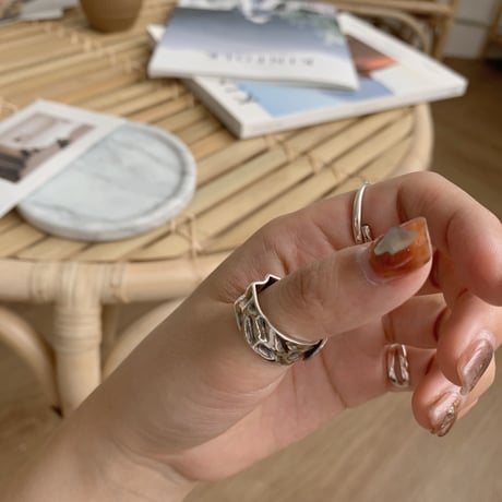 ✳︎予約販売✳︎silver925 rust ring_na0048