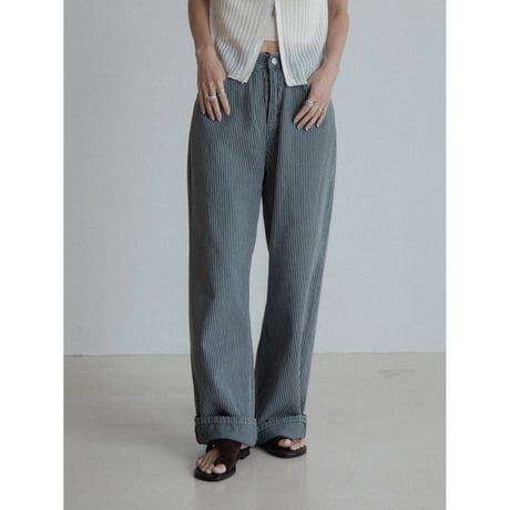 《予約販売》stripe retro jeans_nj0145