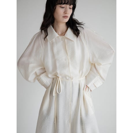 《予約販売》sheer rich shirt coat/2colors_no0451