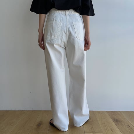 《予約販売》cut white pants_np0814