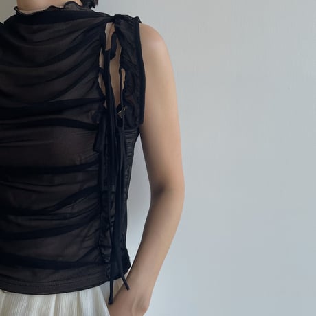 《予約販売》layered chiffon tank top/2colors_nt1770