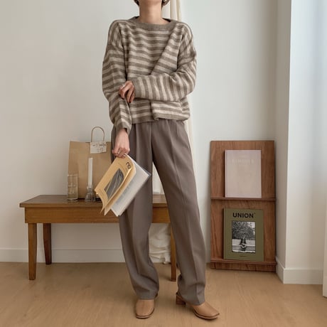✳︎予約販売✳︎border short knit_nt0185