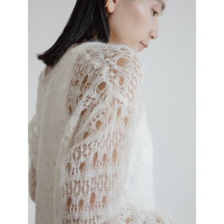 《予約販売》crochet low gauge knit tops/2colors_nt2406