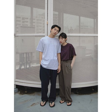 - AUTHENTIC series - material high pants/3colors_an0011