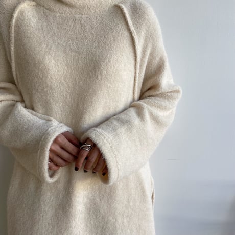 【nokcha original】raglan sleeve warm ops/ivory_nd0131
