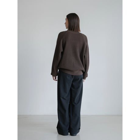 《予約販売》roll up stripe wide pants/2colors_np1200