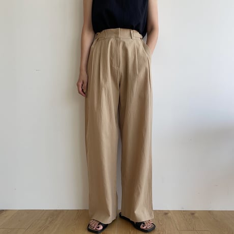 《予約販売》belt linen pants/2colors_np0622