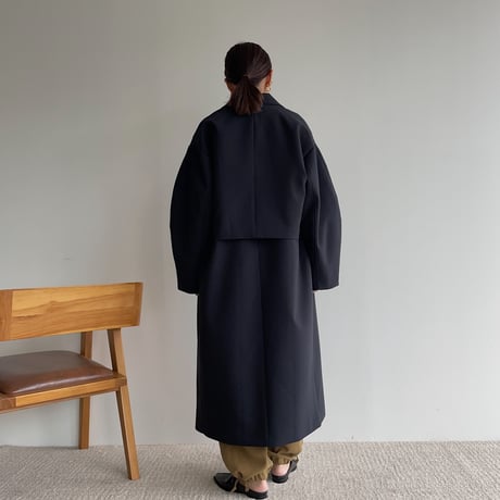 【nokcha original】2set mulch coat/navy_no0231