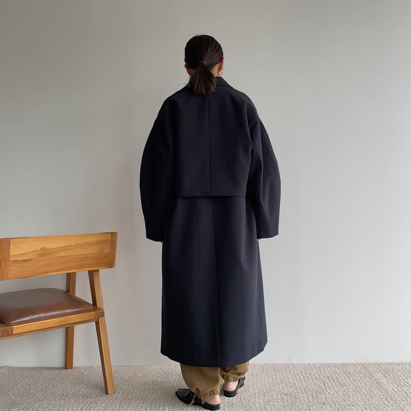 nokcha original】2set mulch coat/navy_no0231 |