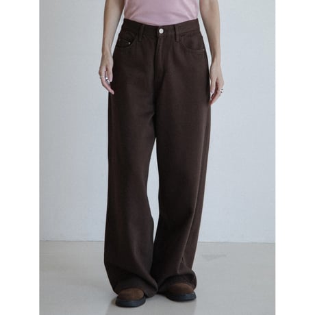 《予約販売》mannish brown pants_np1149