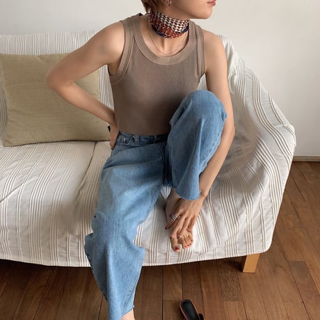 《予約販売》geometric pattern scarf/2colors_na0189