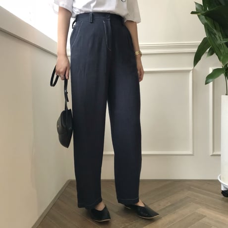 ステッチリネンブレンドパンツ /2colors