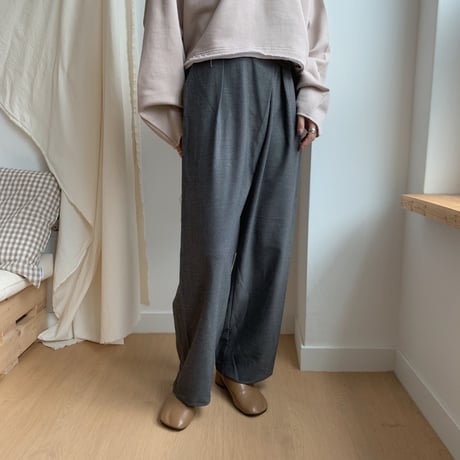 ✳︎予約販売✳︎wrap crop pants/2colors_np0062
