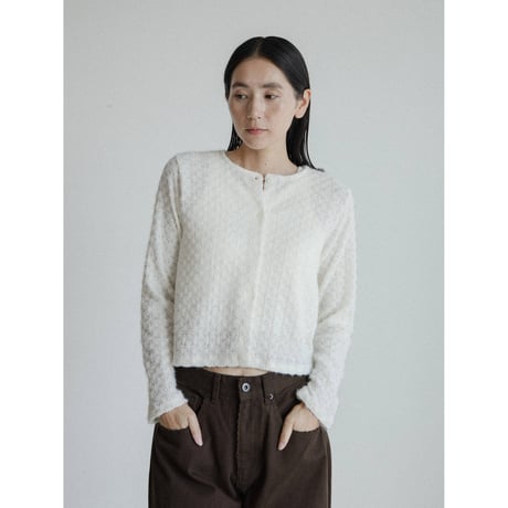 《予約販売》jacquard pattern knit cardigan/2colors_nt2399