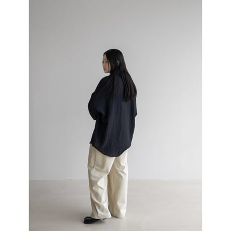 《予約販売》accent stripe sheer shirt/2colors_nb0238