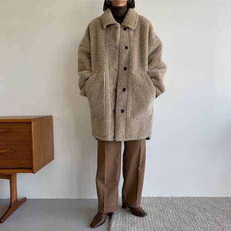 【nokcha original】boa mouton jacket/beige_no0186