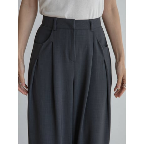 《予約販売》unique tuck wide pants/2colors_np1117