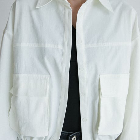 《予約販売》sheer 2way shirt jacket/2colors_no0528