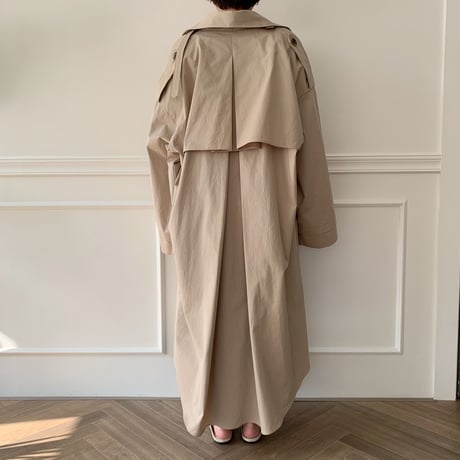 【NOKCHA  original】over trench coat /light beige_no0006
