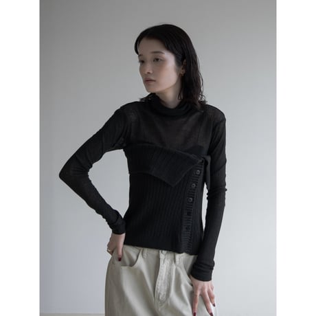 《予約販売》knit bare top/2colors_nt2136