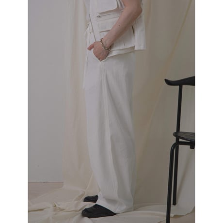 - AUTHENTIC series - mannish twill oval pants/2colors_an0009