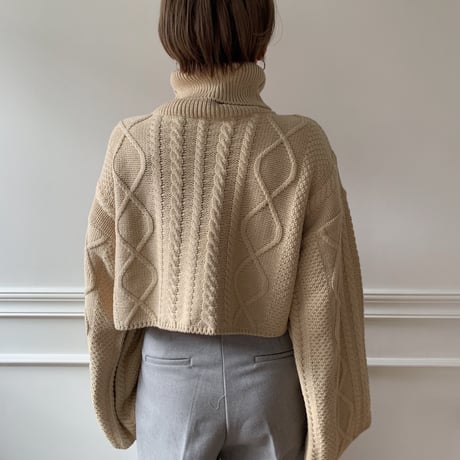 ✳︎予約販売✳︎minmal cable knit/2colors_nt0123