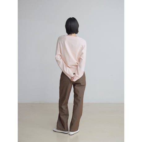 《予約販売》v neck soft knit tops/2colors_nt2498