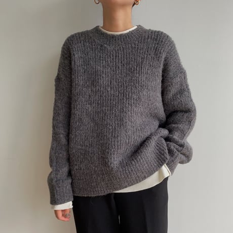 《予約販売》melange over knit/2colors_nt1544