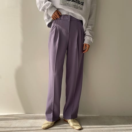 《予約販売》s/s two tuck wide pants/2colors_np0357