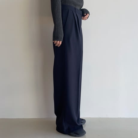 《予約販売》two tuck material wide pants/2colors_np0946