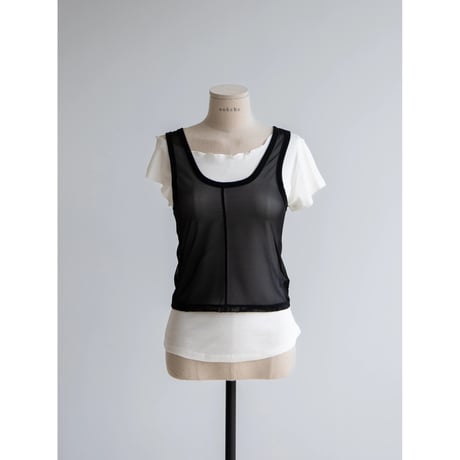 《予約販売》sheer layered tee/3colors_nt2077