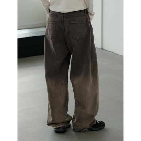 【NOKCHA original】gradation oval jeans_np1155
