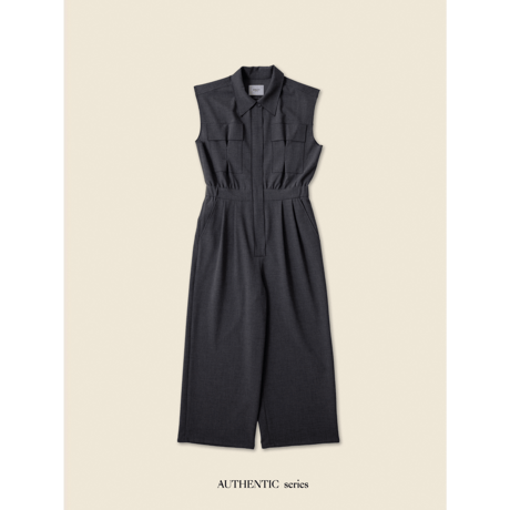 - AUTHENTIC series - AUTHENTIC jump suit/charcoal gray_an0013