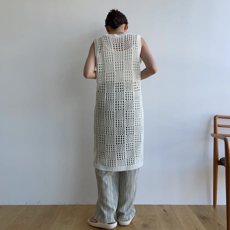 《予約販売》knit mesh long one-piece/2colors_nd0137