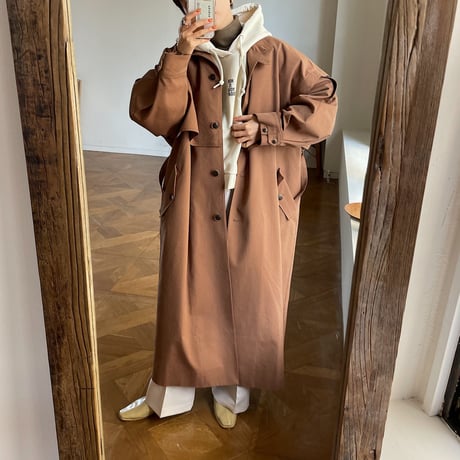 【nokcha original】2way quality over trench coat/renga_no0146